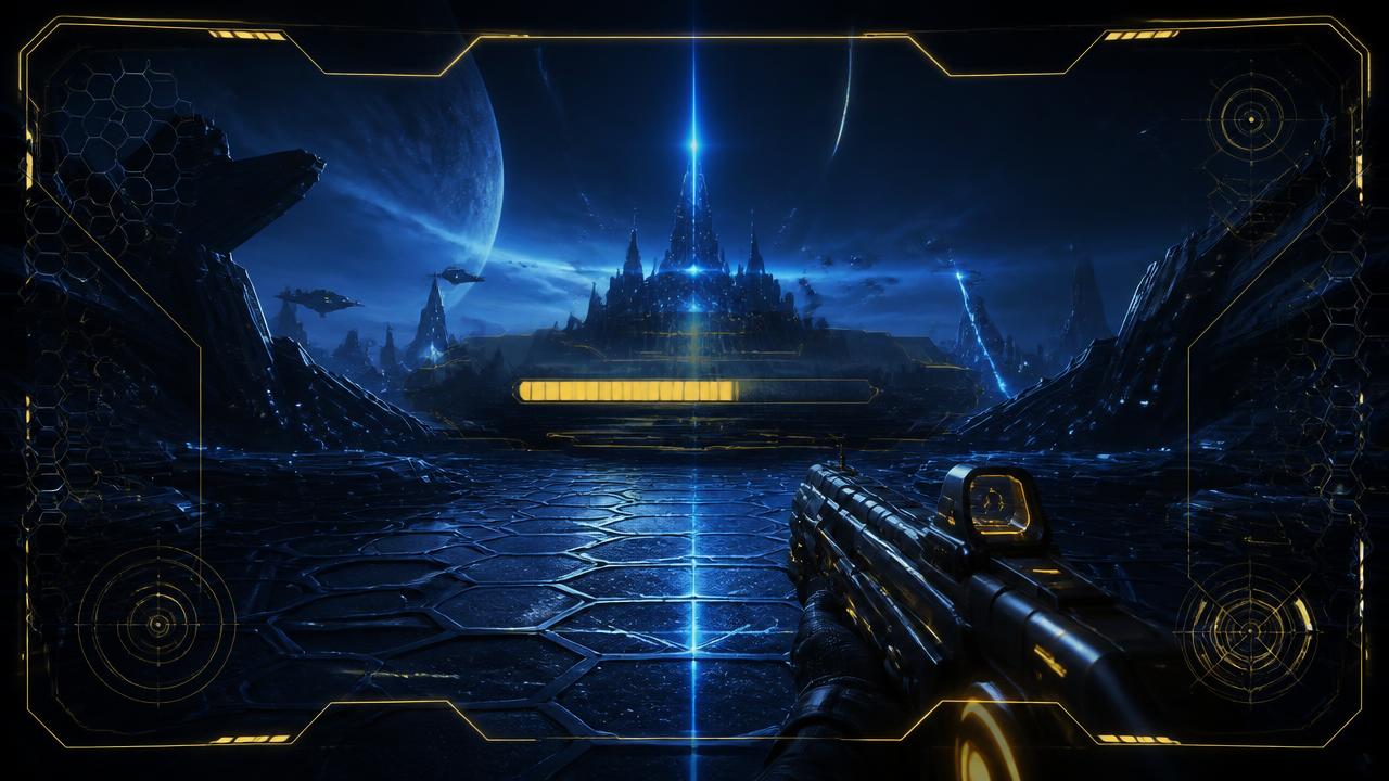 Loading screen for a WISEACAIDEMY Arcade 3D video game